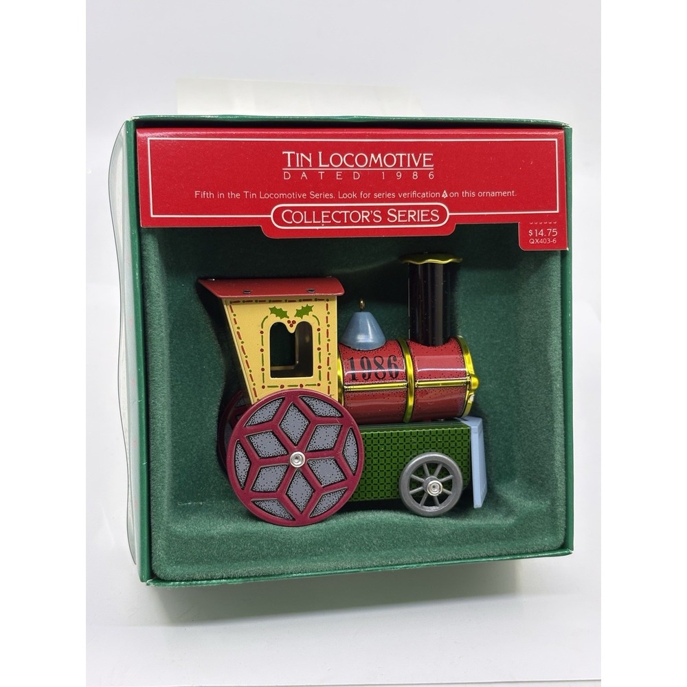 Hallmark Tin Locomotive Collector's Series Tin Locomotive #5 Dated 1986 Box